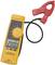 Digital measuring device with yellow casing, display showing '200.0 AC', red clamp attachment.