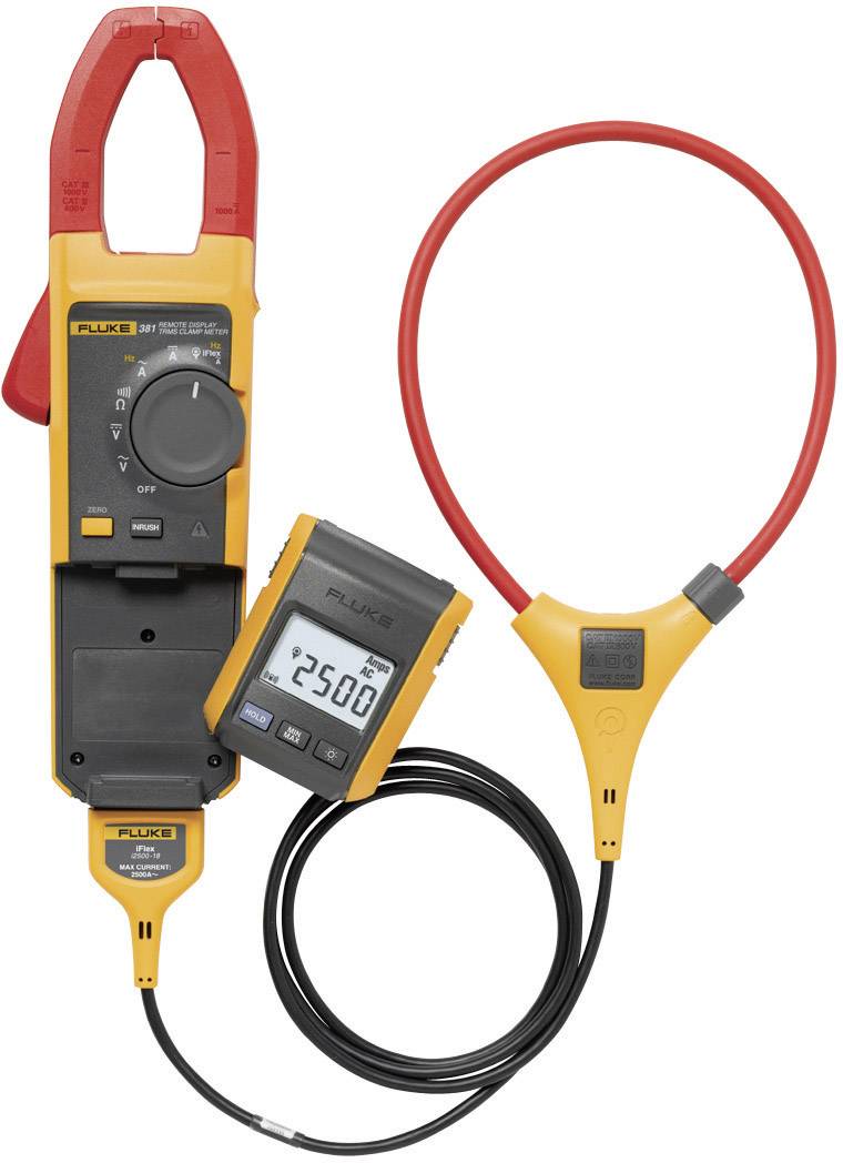 Fluke 381 Clamp meter, Handheld multimeter Digital CAT III 1000 V, CAT IV 600 V Display (counts): 6000