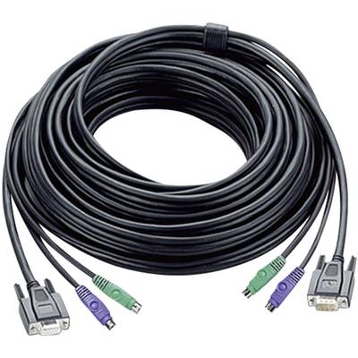ATEN KVM Cable [2x PS/2 plug, SPHD-15 plug - 2x PS/2 plug, SPHD-15 plug] 10.00 m Black 