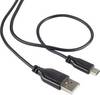 Renkforce USB cable USB 2.0 USB-A plug, USB-Mini-B plug 1.00 m Black SuperSoft sheath RF-4080792