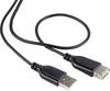USB cable USB-A plug, USB-A socket 1.00 m Black SuperSoft sheath 1013324