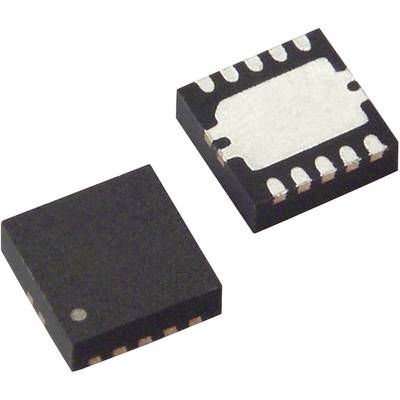 Two small, square integrated circuit chips with multiple connection pins.