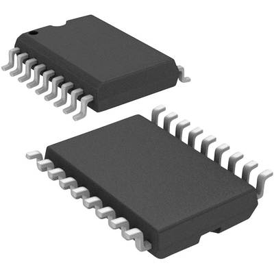 Two black integrated circuit chips with silver connection pins, square in shape, on a white background.