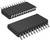 'Two black integrated circuits with silver connections, shown from different angles on a white background.'