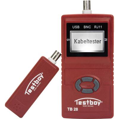 Cable meter Testboy 28 Testboy 28  Networks Suitable for USB, RJ11, RJ45 and BNC cables