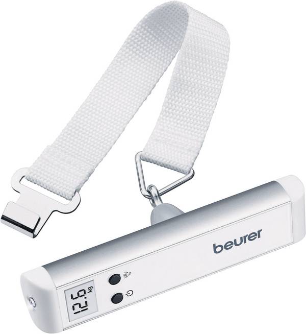 Beurer LS-10 Luggage scales 732.10 Weight range 50 kg Readability 50 g battery-powered Silver
