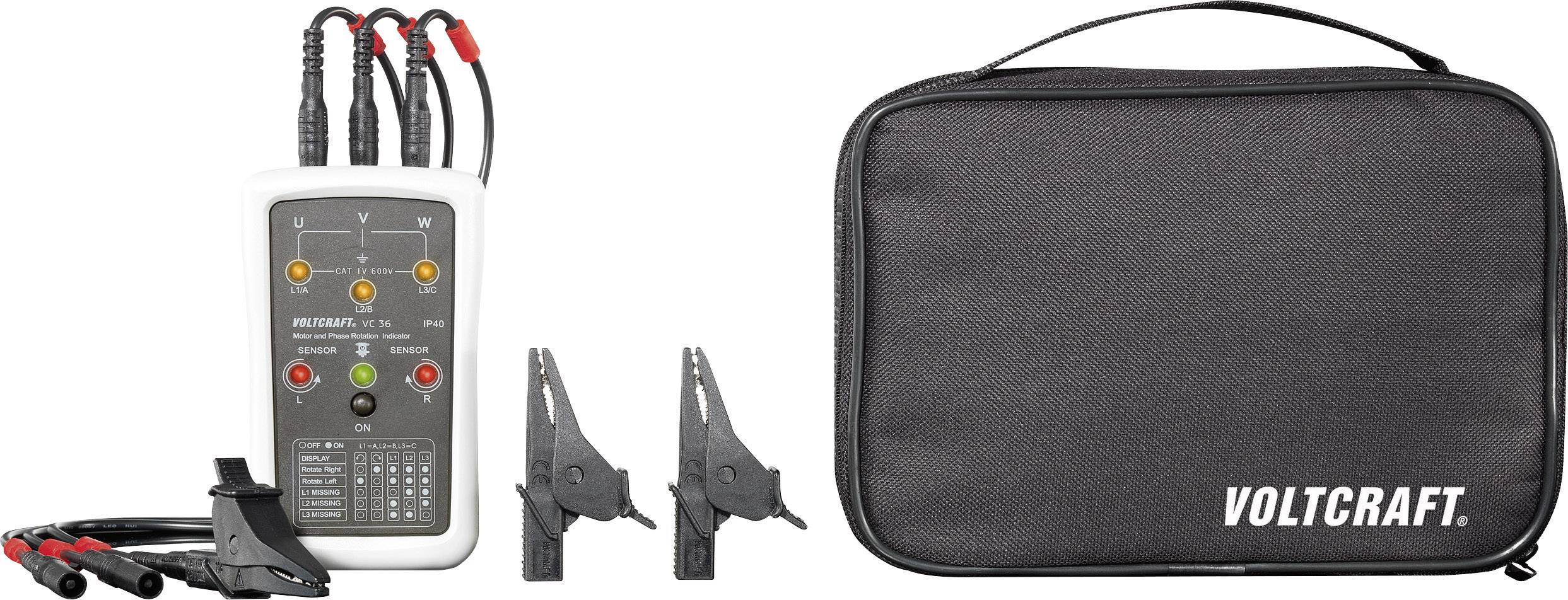 VOLTCRAFT VC36 Rotating EMF tester CAT IV 600 V LED