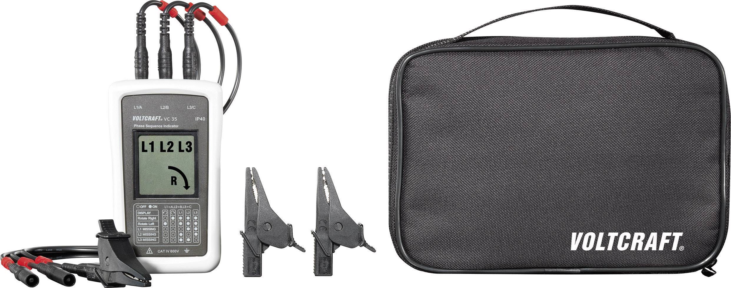 VOLTCRAFT VC35 Rotating EMF tester CAT IV 600 V LCD