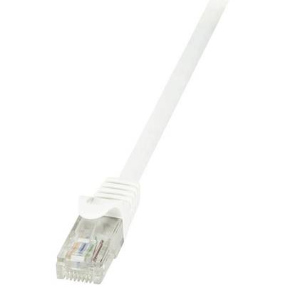 LogiLink CP2101U RJ45 Network cable, patch cable CAT 6 U/UTP 15.00 m White incl. detent 1 pc(s)