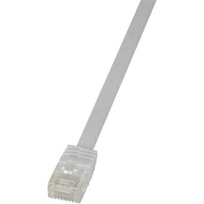 LogiLink CF2091U RJ45 Network cable, patch cable CAT 6 U/UTP 10.00 m White highly flexible 1 pc(s)