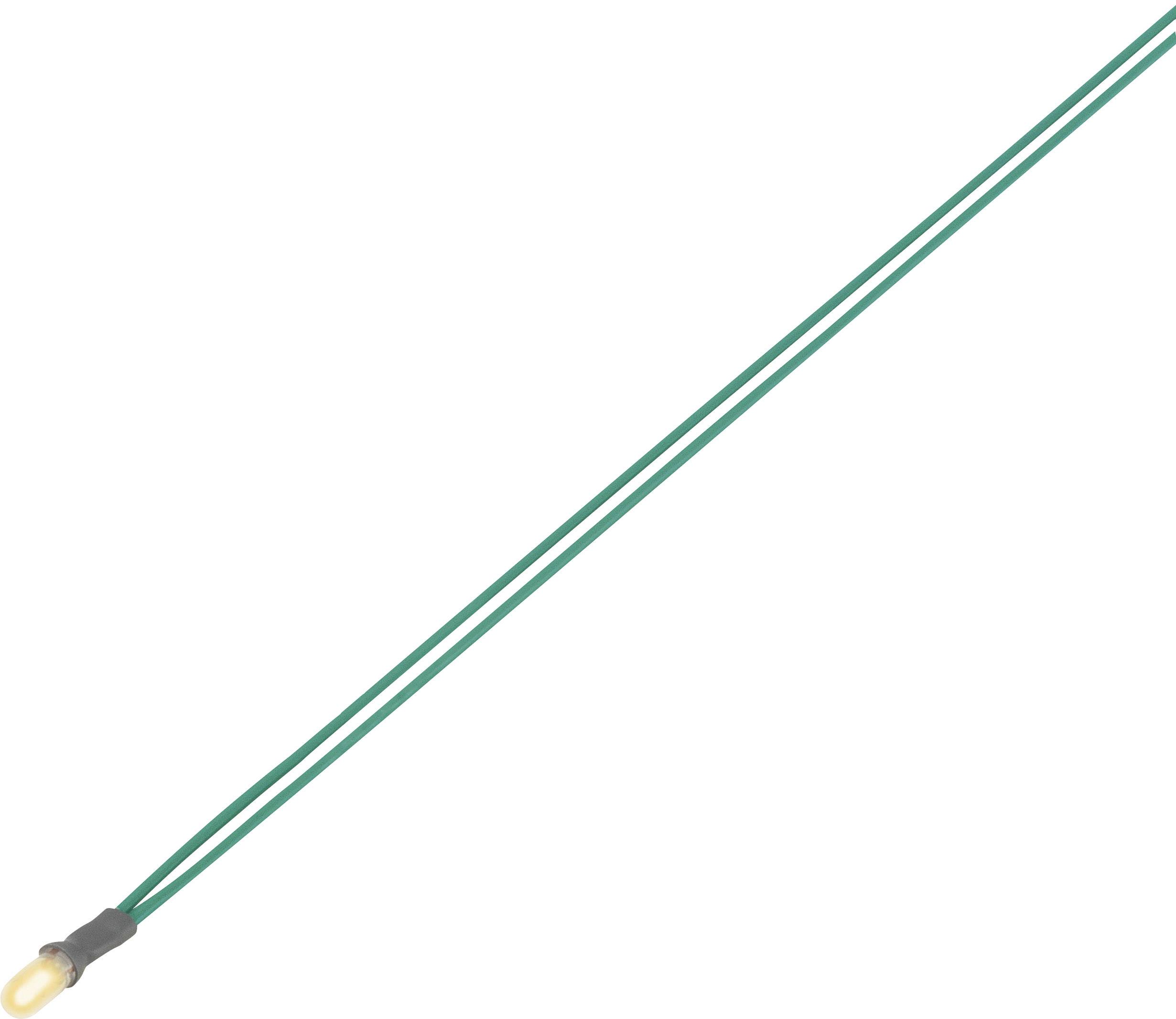 1243931 Mini bulb 6.30 V 0.35 W Cable Green 1 pc(s)