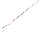 Jumper wire 2 x 0.20 mm² Red, White Conrad Components 1020810 20 m