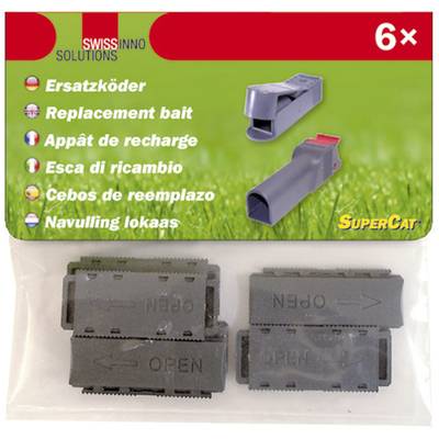 Image of Swissinno 1 090 001K Koeder natural Spare bait Suitable for Swissinno SuperCat Mousehouse, No See No Touch 6 pc(s)