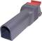 Grey Super Cat Mouse Trap Housing made of plastic with a red lever on top. Suitable for safe and simple mouse catching.