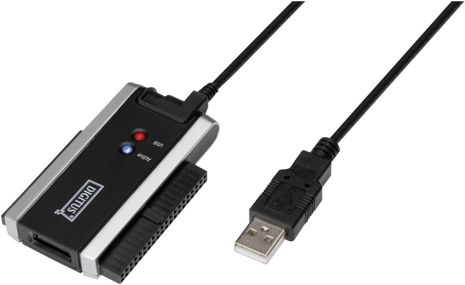 Sprællemand Mundskyl tilskuer Digitus USB 2.0 Cable [1x USB 2.0 connector A - 1x SATA socket 7+15-pin, IDE  socket 40-pin] DA-70200-1 | Conrad.com