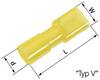 LAPP 61794971 Blade receptacle Connector width: 6.3 mm Connector thickness: 0.8 mm 180 ° Insulated Yellow 50 pc(s)