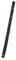 A long, black, rectangular bar, standing upright, possibly part of a lattice or structural element.