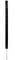 A long, vertical metal pole with a dark tube on top.