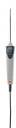 A white medical thermometer with grey accents and a long, thin probe, designed for precise temperature measurements.