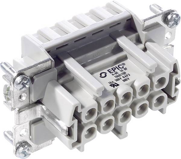 LAPP 10401100 Socket inset EPIC® H-BE 10 Total number of pins 10 + PE 10 pc(s)