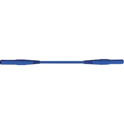 Blue hose adapter with ribbed grip at both ends, suitable for connecting two hoses.