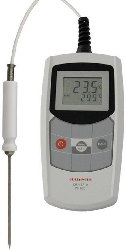 Greisinger GMH 2710K Probe thermometer (HACCP) Temperature reading range -200 up to +250 °C Sensor type Pt1000 Complies -0