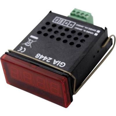Electronic device with a digital display and connection terminals, possibly a switchboard instrument labelled 'GIA 2448'.