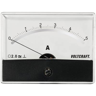 VOLTCRAFT AM-86X65/5A/DC AM-86X65/5A/DC Panel-mounted measuring device AT THE-86 X 65/5 A/DC   Moving coil