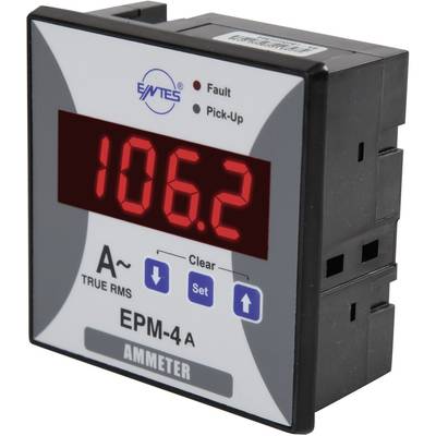 Digital ammeter with display '106.2 A', Type EPM-4A, indicates current strength. Control buttons for settings are present.