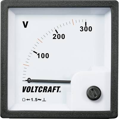 VOLTCRAFT AM-72x72/300V AM-72x72/300V AM-72x72/300V analogue panel meter  300 V Moving coil