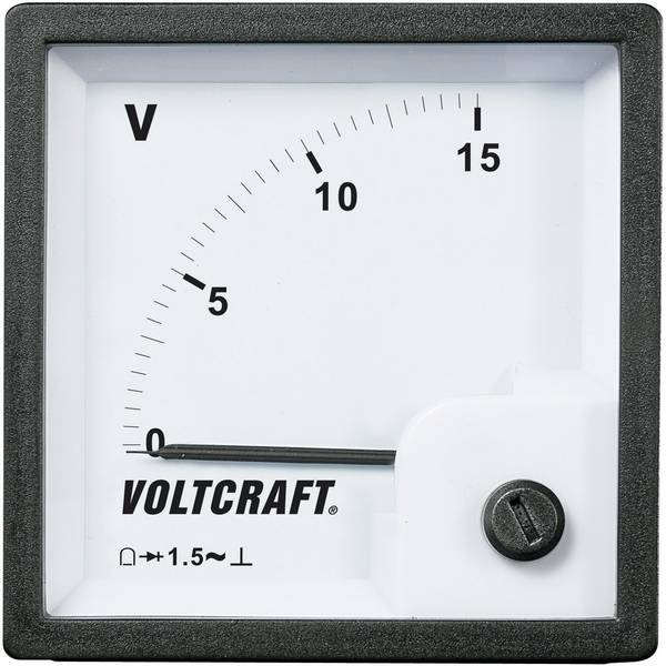 VOLTCRAFT AM-72x72/15V AM-72x72/15V AM-72x72/15V Analogue {MMC Meter 15 V Moving coil