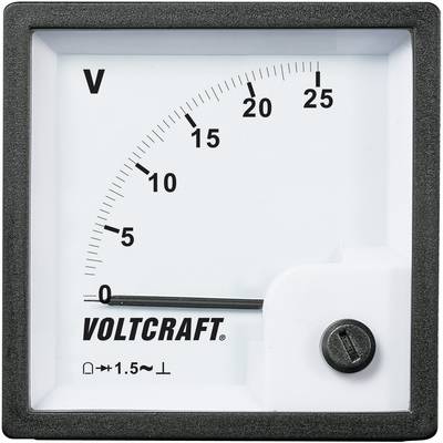 VOLTCRAFT AM-72x72/25V AM-72x72/25V AM-72x72/25V Analogue {MMC Meter  25 V Moving coil