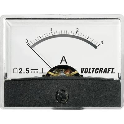 VOLTCRAFT AM-60X46/3A/DC AM-60X46/3A/DC Panel-mounted measuring device AT THE-60 X 46/3 A/DC  3 A Moving coil