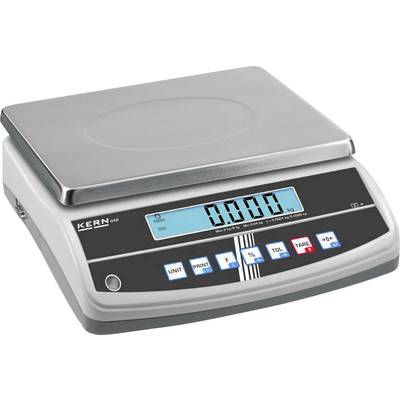 Kern GAB 12K0.1N GAB 12K0.1N Table top scales  Weight range 12 kg Readability 0.1 g mains-powered, rechargeable Silver
