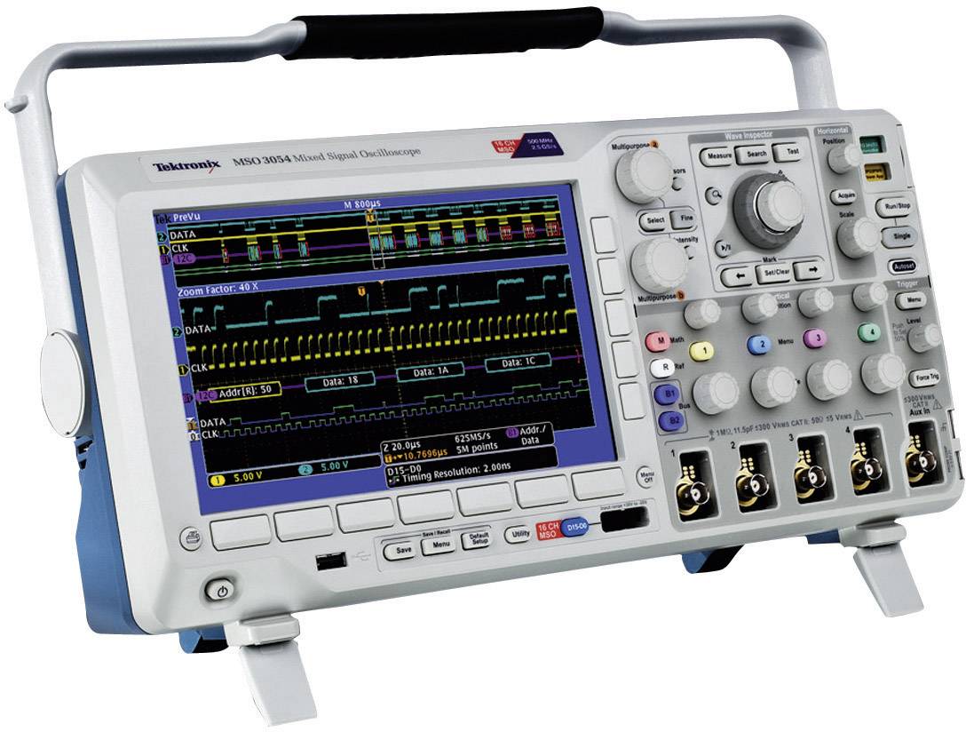 Tektronix DPO3054 Digital 500 MHz 4-channel 2.5 GS/s 5 MP 11 Bit ...