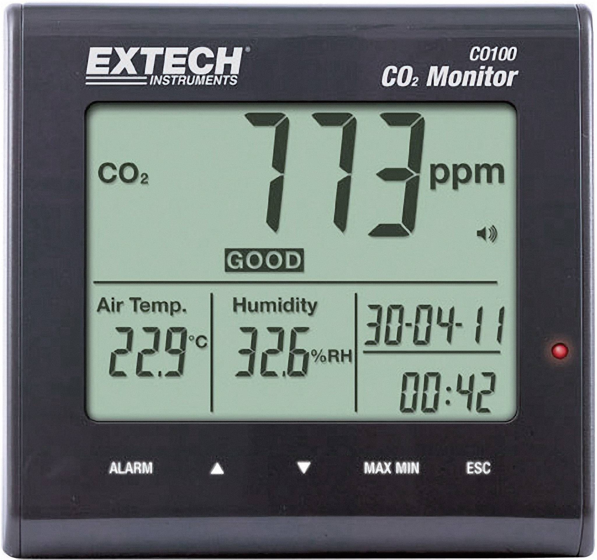Extech CO100 Carbon dioxide detector 0 - 9999 ppm
