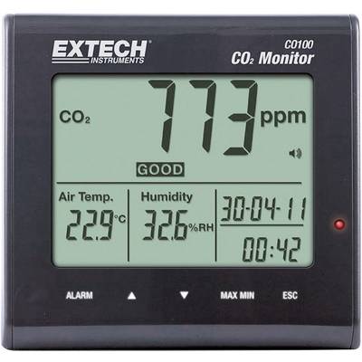Extech CO100 Carbon dioxide detector 0 - 9999 ppm   