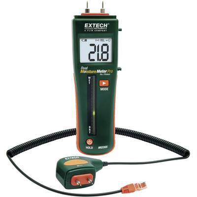 Extech MO265 Moisture meter Building moisture reading range 0 up to 99.9 vol% Wood moisture reading range 6 up to 94.8 v-0