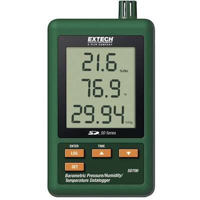 Multi-channel data logger Extech SD700 Unit of measurement Temperature, Air pressure, Humidity 0 up to +50 °C 10 up to 9