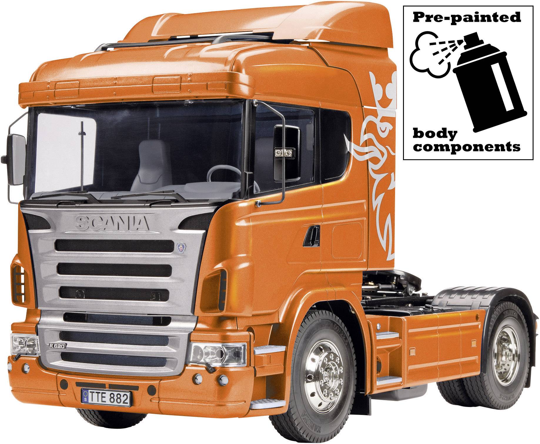 Orange Edition Tamiya 56338 1/14 RC Scania R470 Highline Kit 