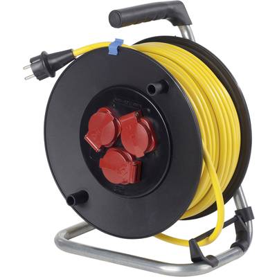 AS Schwabe 10139 Cable reel 33.00 m Yellow PG plug