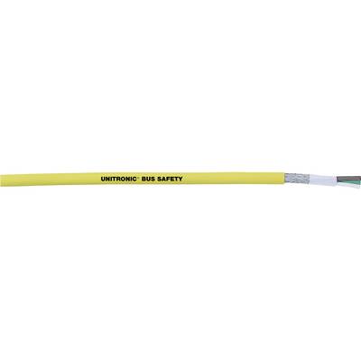 Yellow cable with the inscription 'UNITRONIC BUS SAFETY' and partially visible wires on the right side.