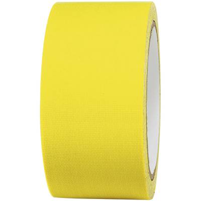 TOOLCRAFT 80FL5025EC 80FL5025EC Cloth tape 80FL5025EC Neon yellow (L x W) 25 m x 50 mm 1 pc(s)