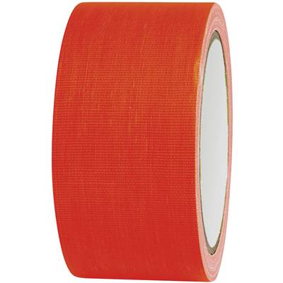 TOOLCRAFT 80FL5025OC 80FL5025OC Cloth tape 80FL5025OC Neon orange (L x W) 25 m x 50 mm 1 pc(s)