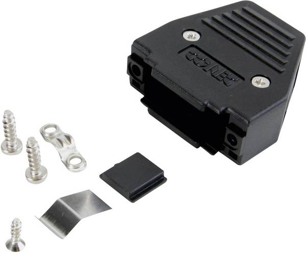 Conec 165X11239XE 165X11239XE D-SUB housing Number of pins: 9 Plastic 180 ° Black 1 pc(s)