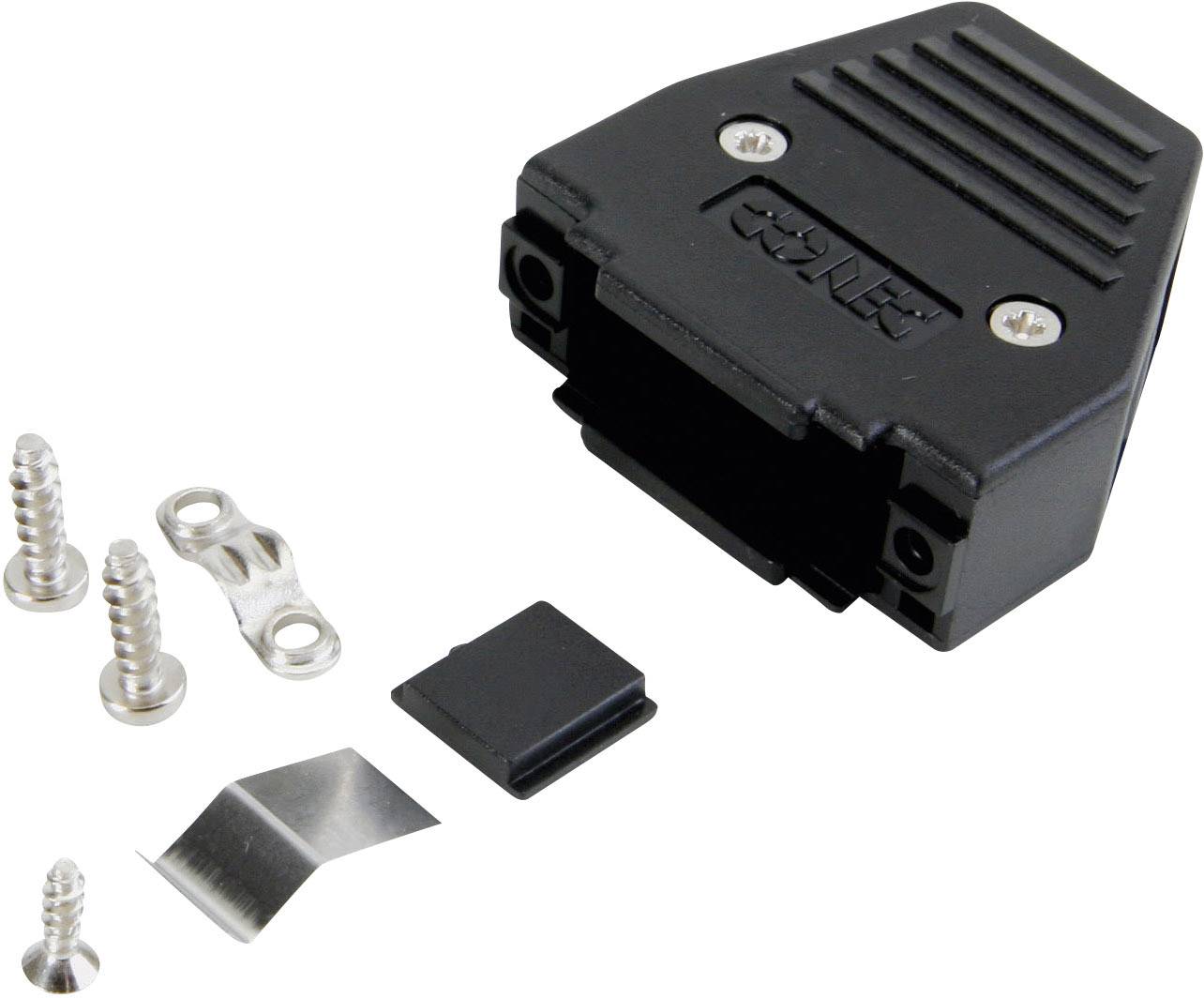 Conec 165X11259XE 165X11259XE D-SUB housing Number of pins: 25 Plastic 180 ° Black 1 pc(s)