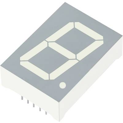 A digital 7-segment display showing the number '0'. It has a rectangular body with metal pins for connection.