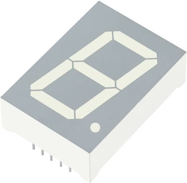 Kingbright Seven-segment display Red 25.4 mm 3.7 V No. of digits: 1 SA10-21SURKWA