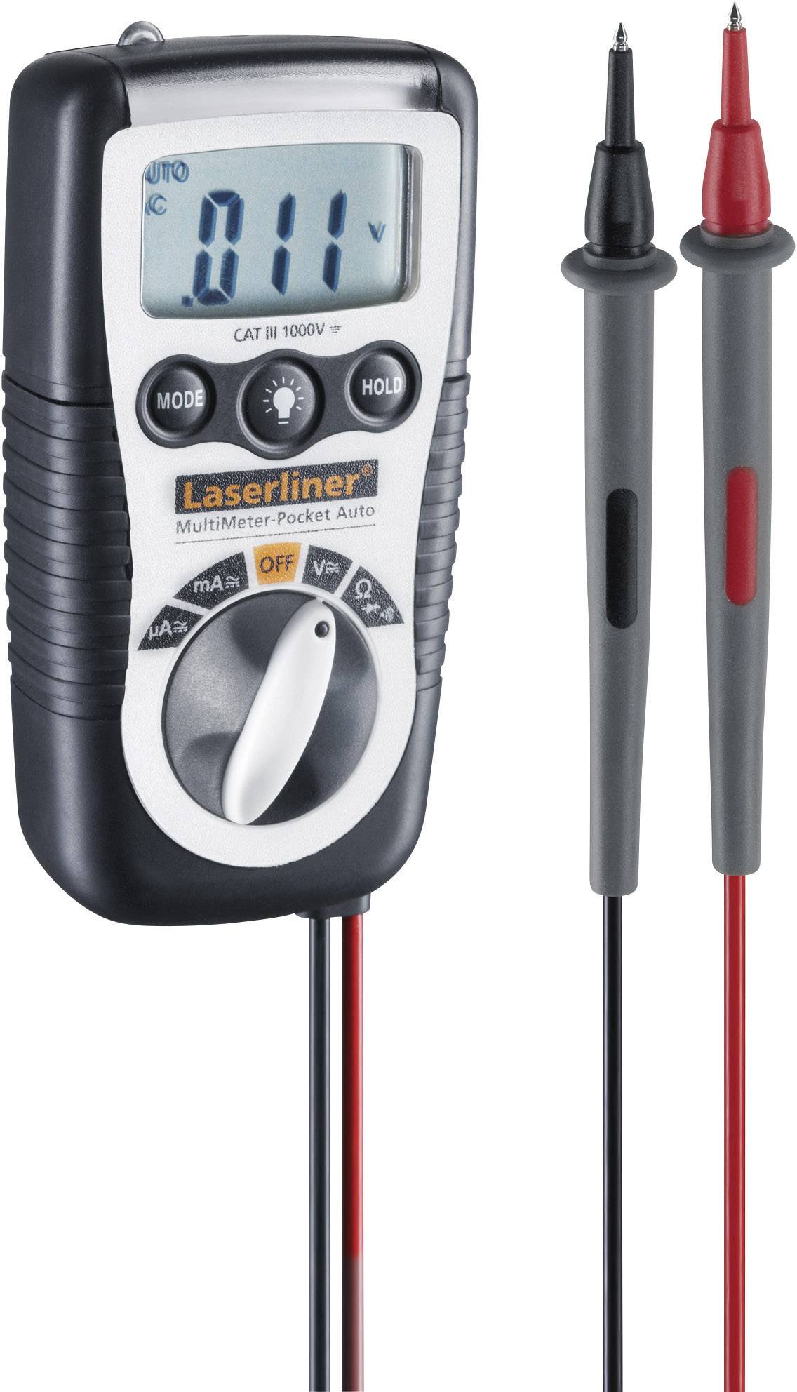 Laserliner Handheld multimeter Digital CAT III 1000 V Display (counts): 2000