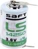 Saft LS 14250 2PF Non-standard battery 1/2 AA U solder pins Lithium 3.6 V 1200 mAh 1 pc(s)